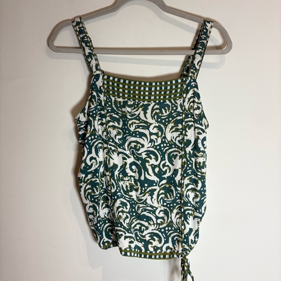 Anthropologie Tiny Jasmine Printed Tank Green Motif XS - Picture 5 of 12